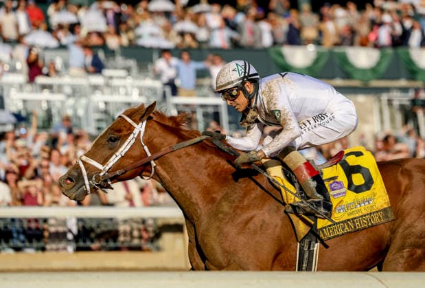 October 3, 2026, Lexington, Ky, USA: American History (6) ridden by John Velazquez wins the Claiborne Breeders Futurity (Grade 1) at Keeneland in Lexington, Kentucky on October 3, 2026. Eclipse Sportswire CSM Lexington USA - ZUMAcs17 20261003_faf_cs17_165 Copyright: xCandicexChavezx