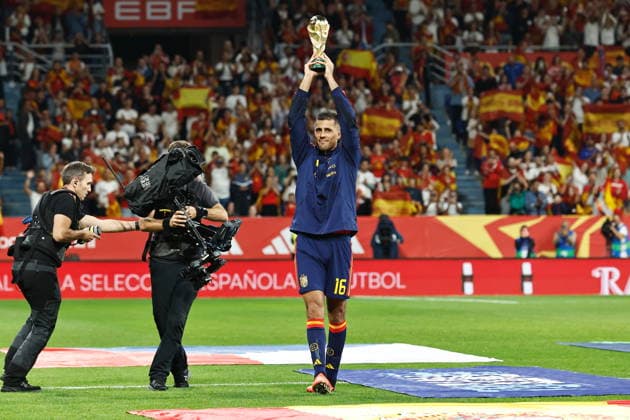 Rodri (ESP), OCTOBER 3, 2026 - Football Soccer : Rodri take the World Cup before UEFA Nations League group stage for final tournament Group A3 Matchday 3 between Spain - Czech Republic at the Estadio Carlos Tartiere in Oviedo, Spain. Noxthirdxpartyxsales  aflo_353069228 MutsuxKawamorix