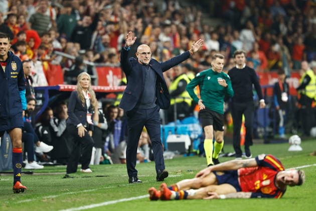 Luis De La Fuente (ESP), OCTOBER 3, 2026 - Football Soccer : UEFA Nations League group stage for final tournament Group A3 Matchday 3 between Spain - Czech Republic at the Estadio Carlos Tartiere in Oviedo, Spain. Noxthirdxpartyxsales  aflo_353069805 MutsuxKawamorix