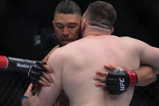 October 3, 2026, Salt Lake City, Utah, USA: JOHNNY WALKER defeated MICK PARKIN by KO (knee) at 3:35 of Round 1during UFC 332 at the Delta Arena in Utah. Salt Lake City USA - ZUMAo117 20261003_zsp_o117_017 Copyright: xMikaelxOnax