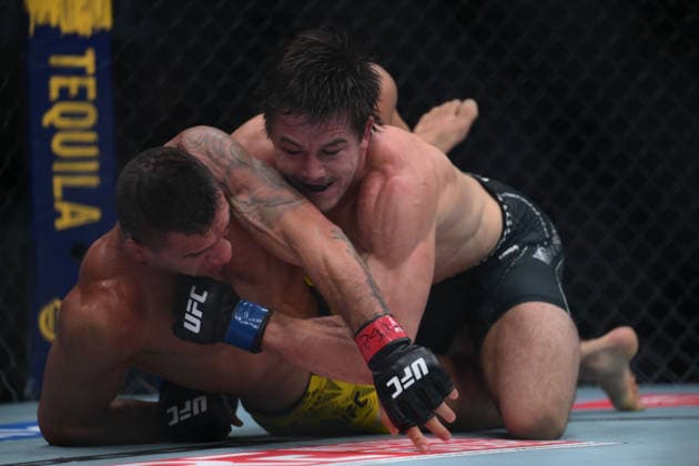 October 3, 2026, Salt Lake, Utah, USA: ALEXANDER HERNANDEZ defeated RAFAEL DOS ANJOS by TKO (strikes) at 3:12 of Round 2 during UFC 332 at the Delta Arena in Utah. Salt Lake USA - ZUMAo117 20261003_zsp_o117_022 Copyright: xMikaelxOnax