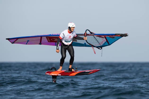 PWA Citroën World Windsurfing Tour Sylt 2026, Day 8: Men s Slalom Foil, Sylt Westerland, October 3, 2026 Balz Müller Freestyle Men, Switzerland, SUI 21 PWA Citroën World Windsurfing Tour Sylt 2026 Day 8 Slalom Foil Men on October 3, 2026 off Brandenburger Beach Motorboat on Sylt Westerland, Germany Copyright: xBEAUTIFULxSPORTS AndreasxDickx