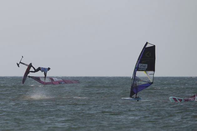 PWA Citroën World Windsurfing Tour Sylt 2026, Day 8: Men s Slalom Foil, Sylt Westerland, October 3, 2026, Tigo Kort Freestyle Men, Netherlands, NED 195 PWA Citroën World Windsurfing Tour Sylt 2026 Day 8 Slalom Foil Men on October 3, 2026, off Brandenburger Beach, motorboat on Sylt, Westerland, Germany Copyright: xBEAUTIFULxSPORTS AndreasxDickx