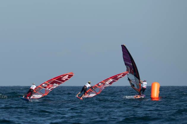 PWA Citroën World Windsurfing Tour Sylt 2026 Day 8 Slalom Foil Men Sylt Westerland, October 3, 2026 Benoit Merceur Slalom Foil Men, France, FRA 1159 Fabian Wolf Slalom Foil Men, Germany, GER 404 PWA Citroën World Windsurfing Tour Sylt 2026 Day 8 Slalom Foil Men on October 3, 2026, off Brandenburger Beach, motorboat on Sylt, Westerland, Germany, pol23 Copyright: xBEAUTIFULxSPORTS AndreasxDickx