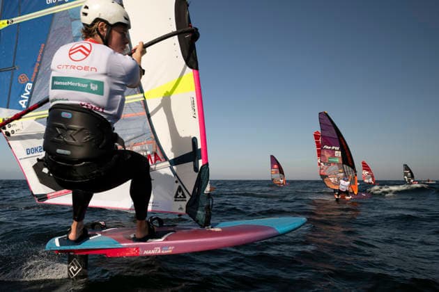 PWA Citroën World Windsurfing Tour Sylt 2026 Day 8 Slalom Foil Men Sylt Westerland, October 3, 2026 Sem Stroosma Slalom Foil Men, Argentina, NED 450 PWA Citroën World Windsurfing Tour Sylt 2026 Day 8 Slalom Foil Men on October 3, 2026, off Brandenburger Beach, motorboat on Sylt, Westerland, Germany Copyright: xBEAUTIFULxSPORTS AndreasxDickx