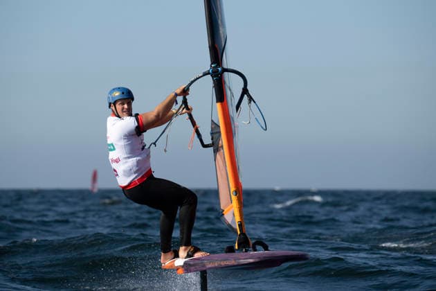 PWA Citroën World Windsurfing Tour Sylt 2026 Day 8 Slalom Foil Men Sylt Westerland, October 3, 2026 Bruno Martini Slalom Foil Men, Italy, ITA 160 PWA Citroën World Windsurfing Tour Sylt 2026 Day 8 Slalom Foil Men on October 3, 2026, off Brandenburger Beach, motorboat on Sylt, Westerland, Germany Copyright: xBEAUTIFULxSPORTS AndreasxDickx