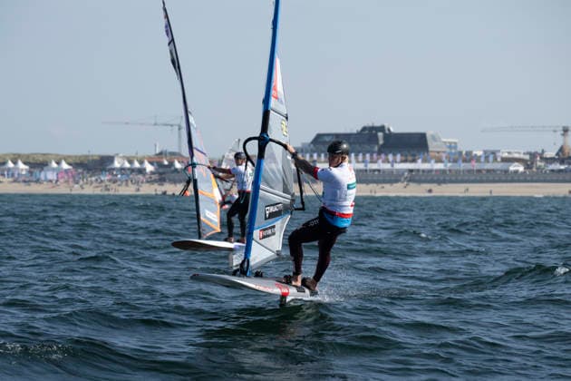 PWA Citroën World Windsurfing Tour Sylt 2026 Day 8 Men s Slalom Foil Sylt Westerland, October 3, 2026 Kasper Nielsen, Slalom Foil Men, Denmark, DEN 148 Amado Vrieswijk, Slalom Foil Men and Freestyle Men, Bonaire, NB 20 PWA Citroën World Windsurfing Tour Sylt 2026 Day 8 Slalom Foil Men on October 3, 2026, off Brandenburger Beach, motorboat on Sylt, Westerland, Germany Copyright: xBEAUTIFULxSPORTS AndreasxDickx