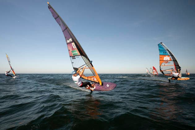 PWA Citroën World Windsurfing Tour Sylt 2026 Day 8 Slalom Foil Men Sylt Westerland, October 3, 2026 Pierre Macquaert Slalom Foil Men, France, FRA 945 Bruno Martini Slalom Foil Men, Italy, ITA 160 PWA Citroën World Windsurfing Tour Sylt 2026 Day 8 Slalom Foil Men on October 3, 2026, off Brandenburger Beach, motorboat on Sylt, Westerland, Germany Copyright: xBEAUTIFULxSPORTS AndreasxDickx