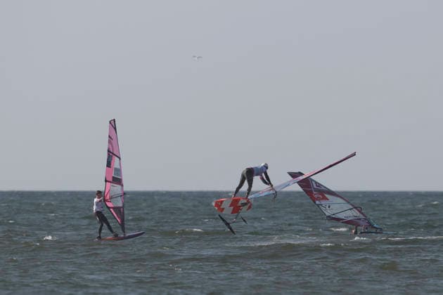 PWA Citroën World Windsurfing Tour Sylt 2026, Day 8: Men s Slalom Foil, Sylt Westerland, October 3, 2026 Balz Müller Freestyle Men, Switzerland, SUI 21 PWA Citroën World Windsurfing Tour Sylt 2026 Day 8 Slalom Foil Men on October 3, 2026 off Brandenburger Beach Motorboat on Sylt Westerland, Germany Copyright: xBEAUTIFULxSPORTS AndreasxDickx