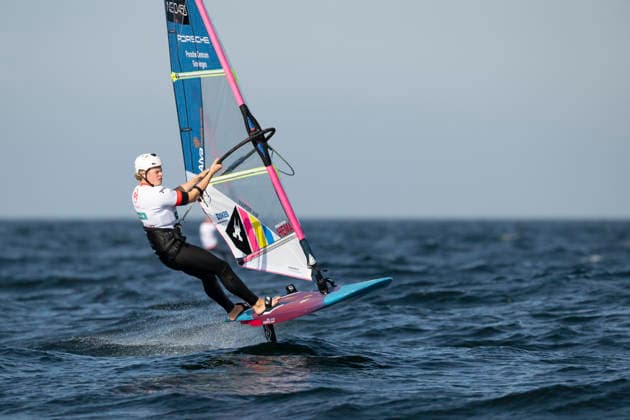 PWA Citroën World Windsurfing Tour Sylt 2026 Day 8 Slalom Foil Men Sylt Westerland, October 3, 2026 Sem Stroosma Slalom Foil Men, Argentina, NED 450 PWA Citroën World Windsurfing Tour Sylt 2026 Day 8 Slalom Foil Men on October 3, 2026, off Brandenburger Beach, motorboat on Sylt, Westerland, Germany Copyright: xBEAUTIFULxSPORTS AndreasxDickx