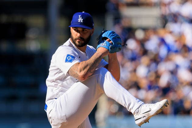 October 3, 2026, Los Angeles, California, USA: Relief pitcher, Tanner Scott 66 of the Los Angeles Dodgers during a NLDS Game 1 against the Atlanta Braves on Saturday October 3, 2026 at Dodger Stadium in Los Angeles, California. JAVIER ROJAS PI Dodgers Vs. Braves NLDS - Game 1  - ZUMAp124 20261003_zaa_p124_015 Copyright: xJavierxRojasx