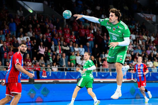 Bietigheim HBL 26 27 SG BBM Bietigheim Fuechse Berlin Aymeric Zaepfel Berlin Bietigheim Bissingen Egetrans Arena Baden-Württemberg Germany