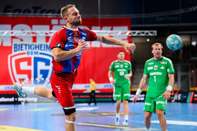 Bietigheim HBL 26 27 SG BBM Bietigheim Fuechse Berlin Lukas Wucherpfennig Bietigheim Bietigheim Bissingen Egetrans Arena Baden-Württemberg Germany