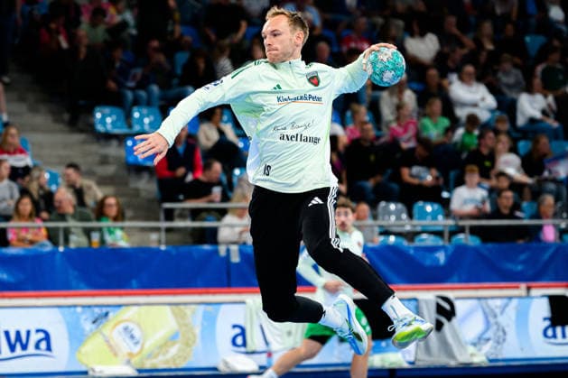Bietigheim HBL 26 27 SG BBM Bietigheim Fuechse Berlin Mathias Gidsel Berlin Bietigheim Bissingen Egetrans Arena Baden-Württemberg Germany