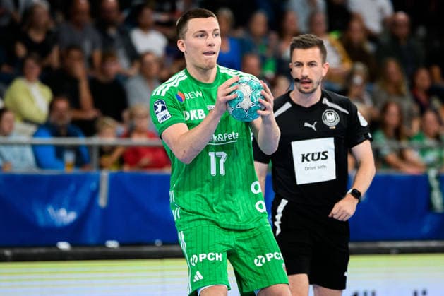 Bietigheim HBL 26 27 SG BBM Bietigheim Fuechse Berlin Nils Lichtlein Berlin Bietigheim Bissingen Egetrans Arena Baden-Württemberg Germany
