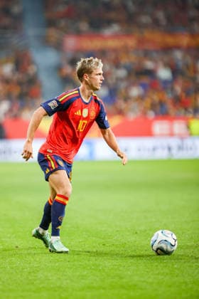3rd October 2026; Carlos Tartiere Stadium, Oviedo, Spain; UEFA Nations League Football, Spain versus Czech Republic; Spain 10 Dani Olmo on attack for Spain AmandaxMcMaster