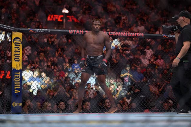 October 3, 2026, Salt Lake City, Utah, USA: ROMAN KOPYLOV defeated ATEBA GAUTIER by TKO (strikes) at 3:12 of Round 1 during UFC 332 at the Delta Arena in Utah. Salt Lake City USA - ZUMAo117 20261003_zsp_o117_094 Copyright: xMikaelxOnax