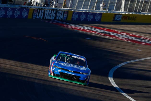 LAS VEGAS, CA - OCTOBER 03: Corey Day ( 17 Hendrick Motorsports HendrickCars.com Chevrolet) during the Focused Health 302 NASCAR, Motorsport, USA O™Reilly Auto Parts Series race on October 3, 2026, at Las Vegas Motor Speedway in Las Vegas, NV. (Photo by Jeff Speer LVMS Icon Sportswire) AUTO: OCT 03 NASCAR O™Reilly Auto Parts Series Focused Health 302 EDITORIAL USE ONLY Icon26100309538
