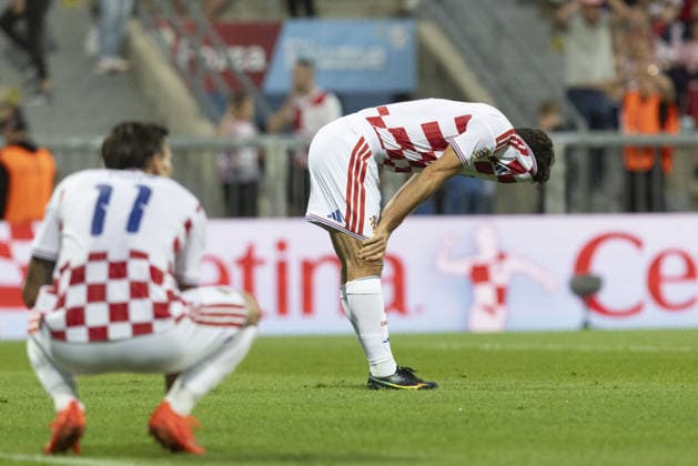 Croatia v England - UEFA Nations League RIJEKA, CROATIA - OCTOBER 03: Players of Croatia react during UEFA Nations League, League A, Group A3 soccer match at Stadion HNK Rijeka in Rijeka, Croatia on October 03, 2026. Stringer Anadolu Grad Zagreb Croatia. Editorial use only. Please get in touch for any other usage. Copyright: x2026xAnadoluxStringerx