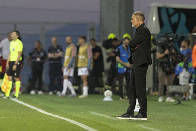 Croatia v England - UEFA Nations League RIJEKA, CROATIA - OCTOBER 03: Head coach of Croatia Slaven Bilic looks on during UEFA Nations League, League A, Group A3 soccer match at Stadion HNK Rijeka in Rijeka, Croatia on October 03, 2026. Stringer Anadolu Grad Zagreb Croatia. Editorial use only. Please get in touch for any other usage. Copyright: x2026xAnadoluxStringerx