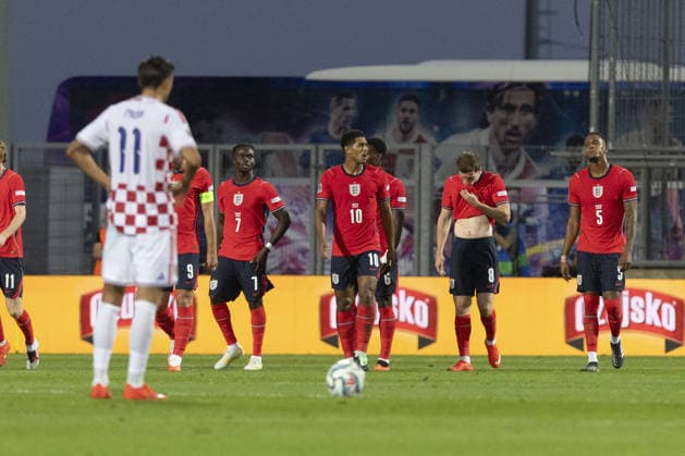 Croatia v England - UEFA Nations League RIJEKA, CROATIA - OCTOBER 03: Players of Croatia and England are seen during UEFA Nations League, League A, Group A3 soccer match at Stadion HNK Rijeka in Rijeka, Croatia on October 03, 2026. Stringer Anadolu Grad Zagreb Croatia. Editorial use only. Please get in touch for any other usage. Copyright: x2026xAnadoluxStringerx