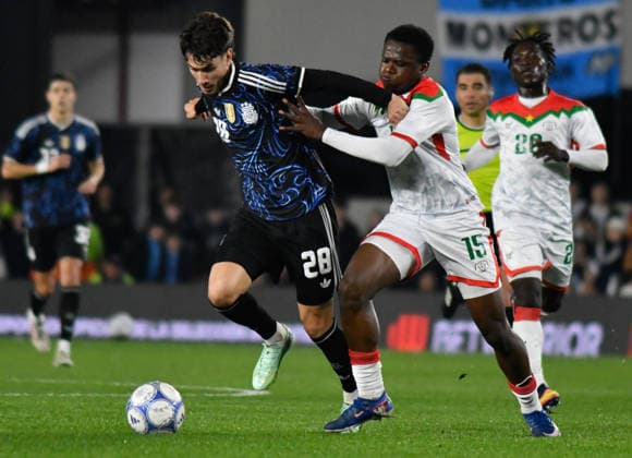 SOULE Argentina vs. Burkina Faso Photo by FOTOBAIRES Friendly Match Copyright: x FacundoxMoralesx x@facumoralesfotoxFACUNDOxMORALES @facumoralesfotox