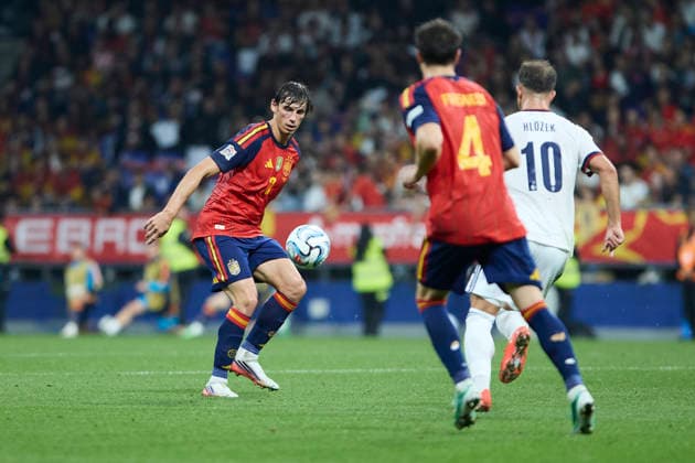 Spain - Czech Republic - UEFA Nations League 2026 27 OVIEDO, SPAIN - OCTOBER 3: Robin Le Normand of Spain in action during the UEFA Nations League 2026 27 group phase match between Spain and Czech Republic at the Carlos Tartiere Stadium on October 3, 2026 in Oviedo, Spain. (Photo by Diego Simon Photo Players Images Magara Press) Oviedo Carlos Tartiere Espana Copyright: xDiegoxSimonx