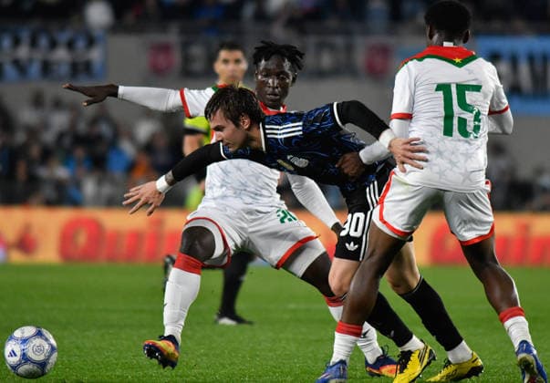 MASTANTUONO Argentina vs. Burkina Faso Photo by FOTOBAIRES Friendly Match Copyright: x FacundoxMoralesx x@facumoralesfotoxFACUNDOxMORALES @facumoralesfotox
