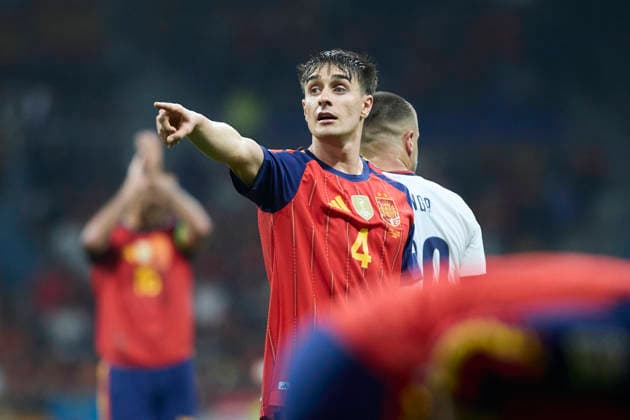 Spain - Czech Republic - UEFA Nations League 2026 27 OVIEDO, SPAIN - OCTOBER 3: Ivan Fresneda of Spain reacts during the UEFA Nations League 2026 27 group phase match between Spain and Czech Republic at the Carlos Tartiere Stadium on October 3, 2026 in Oviedo, Spain. (Photo by Diego Simon Photo Players Images Magara Press) Oviedo Carlos Tartiere Espana Copyright: xDiegoxSimonx
