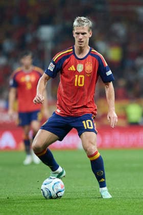 Spain - Czech Republic - UEFA Nations League 2026 27 OVIEDO, SPAIN - OCTOBER 3: Dani Olmo of Spain in action during the UEFA Nations League 2026 27 group phase match between Spain and Czech Republic at the Carlos Tartiere Stadium on October 3, 2026 in Oviedo, Spain. (Photo by Diego Simon Photo Players Images Magara Press) Oviedo Carlos Tartiere Espana Copyright: xDiegoxSimonx