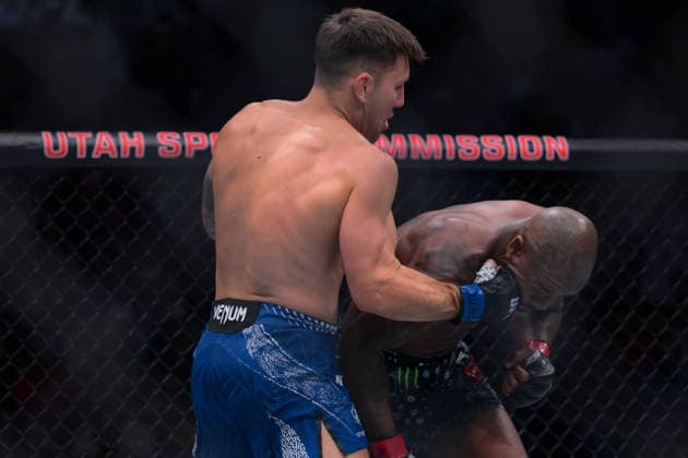 October 3, 2026, Salt Lake City, Utah, USA: ESTEBAN RIBOVICS defeated KING GREEN by TKO (strikes) at 4:08 of Round 1 during UFC 332 at the Delta Arena in Utah. Salt Lake City USA - ZUMAo117 20261003_zsp_o117_135 Copyright: xMikaelxOnax