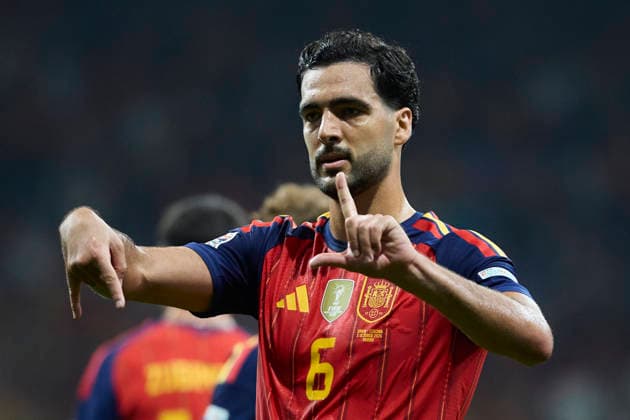 Spain - Czech Republic - UEFA Nations League 2026 27 OVIEDO, SPAIN - OCTOBER 3: Mikel Merino of Spain celebrates after scoring his team s third goal during the UEFA Nations League 2026 27 group phase match between Spain and Czech Republic at the Carlos Tartiere Stadium on October 3, 2026 in Oviedo, Spain. (Photo by Diego Simon Photo Players Images Magara Press) Oviedo Carlos Tartiere Espana Copyright: xDiegoxSimonx