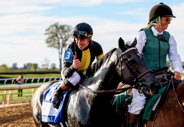 HORSE RACING 2026: Coolmore Turf Mile WAYI Keeneland OCT 03 October 3, 2026, Lexington, Ky, USA: Rhetorical (3) ridden by Irad Ortiz, Jr. wins the Coolmore Turf Mile Stakes (Grade 1) at Keeneland in Lexington, Kentucky on October 3, 2026. Tim Sudduth Eclipse Sportswire CSM(Credit Image: Â Tim Sudduth Cal Media) Lexington Ky USA EDITORIAL USE ONLY Copyright: xx ZUMA-20261003_faf_cs17_277.jpg TimxSudduthx csmphotothree530211