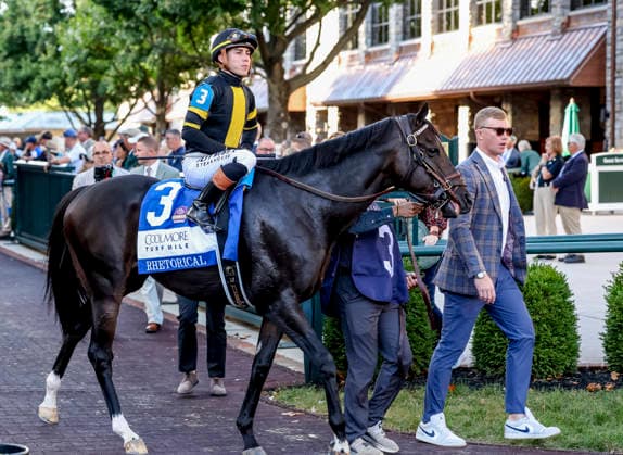 HORSE RACING 2026: Coolmore Turf Mile WAYI Keeneland OCT 03 October 3, 2026, Lexington, Ky, USA: Rhetorical (3) ridden by Irad Ortiz, Jr. wins the Coolmore Turf Mile Stakes (Grade 1) at Keeneland in Lexington, Kentucky on October 3, 2026. Tim Sudduth Eclipse Sportswire CSM(Credit Image: Â Tim Sudduth Cal Media) Lexington Ky USA EDITORIAL USE ONLY Copyright: xx ZUMA-20261003_faf_cs17_280.jpg TimxSudduthx csmphotothree530219