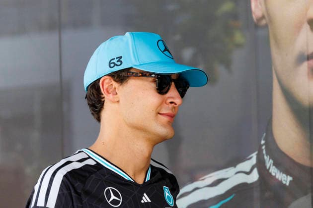 4th October 2026; Sepang IC, Kuala Lumpur, Malaysia; Formula 1, Bahrain Grand Prix, Race Day; George Russell (63) of Great Britain and Mercedes-AMG PETRONAS Formula One Team StephenxBlackberry