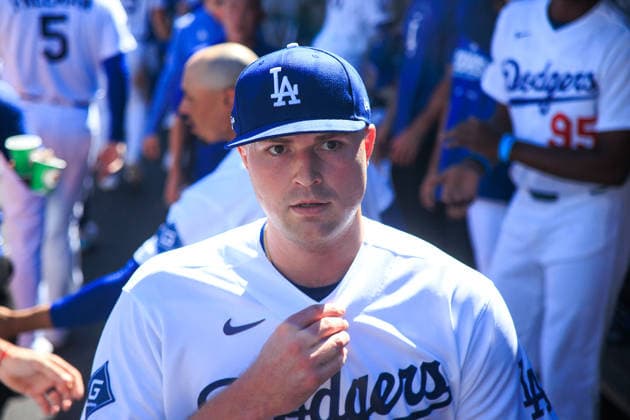 October 3, 2026, Los Angeles, California, USA: Starting pitcher, Tarik Skubal 29 of the Los Angeles Dodgers returns to the dugout during NLDS Game 1 against the Atlanta Braves on Saturday October 3, 2026 at Dodger Stadium in Los Angeles, California. Dodgers defeat Braves, 5-3, in NLDS Game 1. JAVIER ROJAS PI Dodgers Vs. Braves NLDS - Game 1  - ZUMAp124 20261003_zaa_p124_029 Copyright: xJavierxRojasx