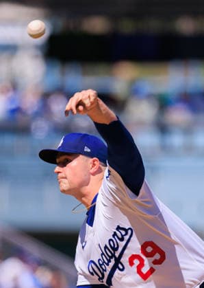 October 3, 2026, Los Angeles, California, USA: Starting pitcher, Tarik Skubal 29 of the Los Angeles Dodgers during NLDS Game 1 against the Atlanta Braves on Saturday October 3, 2026 at Dodger Stadium in Los Angeles, California. Dodgers defeat Braves, 5-3, in NLDS Game 1. JAVIER ROJAS PI Dodgers Vs. Braves NLDS - Game 1  - ZUMAp124 20261003_zaa_p124_045 Copyright: xJavierxRojasx