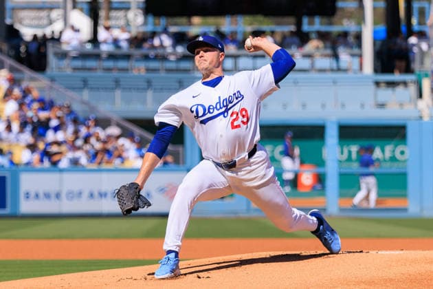 October 3, 2026, Los Angeles, California, USA: Starting pitcher, Tarik Skubal 29 of the Los Angeles Dodgers during NLDS Game 1 against the Atlanta Braves on Saturday October 3, 2026 at Dodger Stadium in Los Angeles, California. Dodgers defeat Braves, 5-3, in NLDS Game 1. JAVIER ROJAS PI Dodgers Vs. Braves NLDS - Game 1  - ZUMAp124 20261003_zaa_p124_046 Copyright: xJavierxRojasx