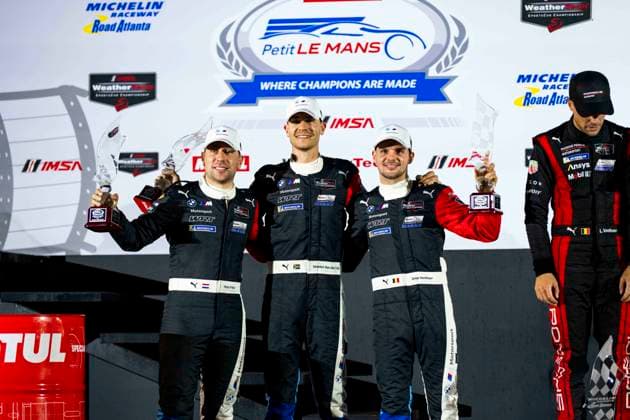 AUTO - IMSA - PETIT LE MANS 2026 24 FRIJNS Robin (nld), VANTHOOR Dries (bel), VAN DER LINDE Sheldon (zaf), VANTHOOR Dries (bel), BMW M Team WRT, BMW M Hybrid V8, portrait during the 2026 Motul Petit Le Mans, 11th round of the 2026 IMSA WeatherTech SportsCar Championship, from October 1 to 3, 2026 on the Michelin Raceway Road Atlanta in Braselton, Georgia, United States of America - BraseltonUnited States Copyright: xFabrizioxBoldonix