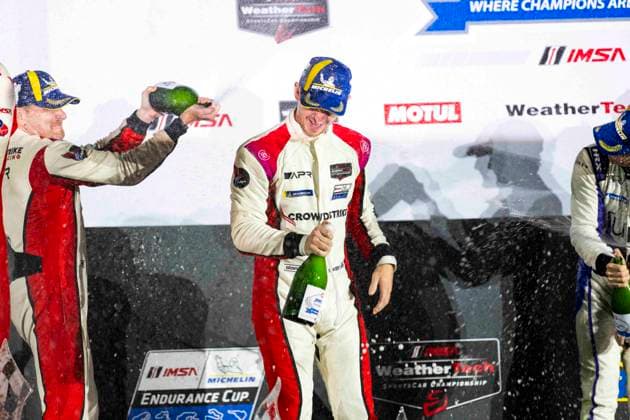 AUTO - IMSA - PETIT LE MANS 2026 04 JAKOBSEN Malthe (dnk), KURTZ George (usa), QUINN Alex (gbr), SOWERY Toby (gbr), CrowdStrike Racing by APR, Oreca 07-Gibson, action during the 2026 Motul Petit Le Mans, 11th round of the 2026 IMSA WeatherTech SportsCar Championship, from October 1 to 3, 2026 on the Michelin Raceway Road Atlanta in Braselton, Georgia, United States of America - BraseltonUnited States  Copyright: xFabrizioxBoldonix