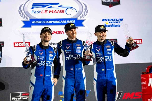 AUTO - IMSA - PETIT LE MANS 2026 36 EASTWOOD Charlie (irl), FILIPPI Mason (usa), YOLUC Salih (tur), DXDT Racing, Chevrolet Corvette Z06 GT3.R, portrait during the 2026 Motul Petit Le Mans, 11th round of the 2026 IMSA WeatherTech SportsCar Championship, from October 1 to 3, 2026 on the Michelin Raceway Road Atlanta in Braselton, Georgia, United States of America - BraseltonUnited States  Copyright: xFabrizioxBoldonix