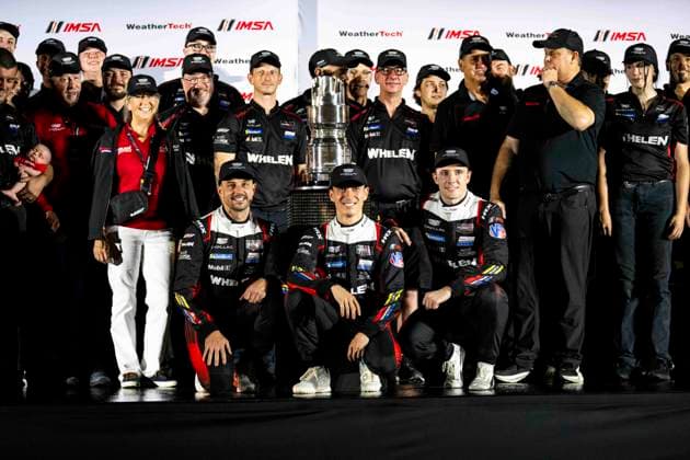 AUTO - IMSA - PETIT LE MANS 2026 31 AITKEN Jack (gbr), BAMBER Earl (nzl), VESTI Frederik (dnk), Cadillac Whelen, Cadillac V-Series.R, portrait during the 2026 Motul Petit Le Mans, 11th round of the 2026 IMSA WeatherTech SportsCar Championship, from October 1 to 3, 2026 on the Michelin Raceway Road Atlanta in Braselton, Georgia, United States of America - BraseltonUnited States  Copyright: xFabrizioxBoldonix