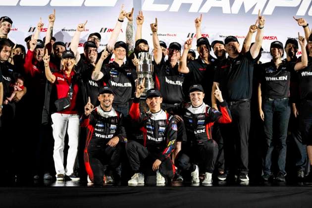 AUTO - IMSA - PETIT LE MANS 2026 31 AITKEN Jack (gbr), BAMBER Earl (nzl), VESTI Frederik (dnk), Cadillac Whelen, Cadillac V-Series.R, portrait during the 2026 Motul Petit Le Mans, 11th round of the 2026 IMSA WeatherTech SportsCar Championship, from October 1 to 3, 2026 on the Michelin Raceway Road Atlanta in Braselton, Georgia, United States of America - BraseltonUnited States  Copyright: xFabrizioxBoldonix