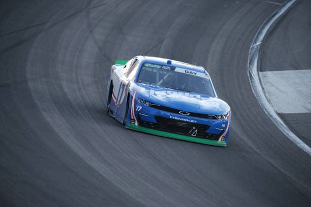 LAS VEGAS, NV - OCTOBER 03: Corey Day ( 17 Hendrick Motorsports HendrickCars.com Chevrolet) takes to the track during the NASCAR, Motorsport, USA O Reilly Auto Parts Series Focused Health 302 playoff race at Las Vegas Motor Speedway Saturday Oct. 3, 2026 in Las Vegas, Nevada. (Photo by Matthew Bolt Icon Sportswire) AUTO: OCT 03 NASCAR O™Reilly Auto Parts Series Focused Health 302 EDITORIAL USE ONLY Icon296000361594400