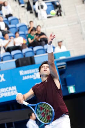 October 4, 2026, Tokyo, Japan: Jaume Munar (Spain) serves against Kyrian Jacquet (France) during their Quarter-final match at the Kinoshita Group Japan Open Tennis Championships at Ariake Colosseum in Tokyo. The tournament runs from September 29 to October 6. Munar won 6-4, 6-2. Tokyo Japan - ZUMAm191 20261004_aap_m191_009 Copyright: xRodrigoxReyesxMarinx