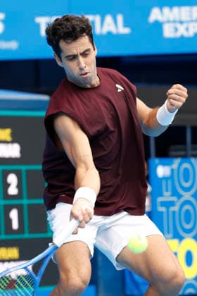 October 4, 2026, Tokyo, Japan: Jaume Munar (Spain) returns a shot against Kyrian Jacquet (France) during their Quarter-final match at the Kinoshita Group Japan Open Tennis Championships at Ariake Colosseum in Tokyo. The tournament runs from September 29 to October 6. Munar won 6-4, 6-2. Tennis 2026:Jaume Munar Battles Kyrian Jacquet In Japan Open - ZUMAm191 20261004_aap_m191_032 Copyright: xRodrigoxReyesxMarinx