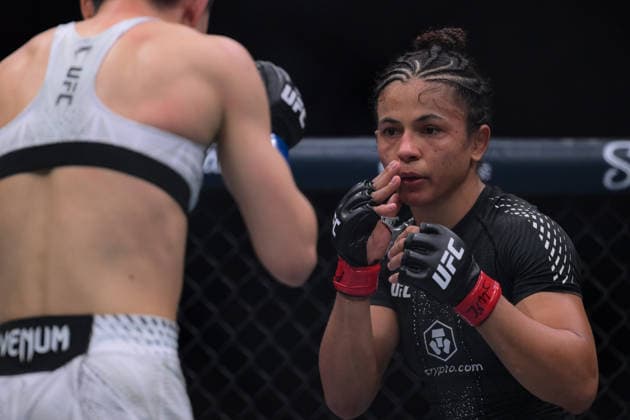 October 3, 2026, Salt Lake City, Utah, USA: NATALIA SILVA defeated WANG CONG by unanimous decision (48-47, 48-47, 49-46) during UFC 332 at the Delta Arena in Salt Lake City. Salt Lake City USA - ZUMAo117 20261003_zsp_o117_184 Copyright: xMikaelxOnax
