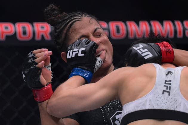 October 3, 2026, Salt Lake City, Utah, USA: NATALIA SILVA defeated WANG CONG by unanimous decision (48-47, 48-47, 49-46) during UFC 332 at the Delta Arena in Salt Lake City. Salt Lake City USA - ZUMAo117 20261003_zsp_o117_182 Copyright: xMikaelxOnax