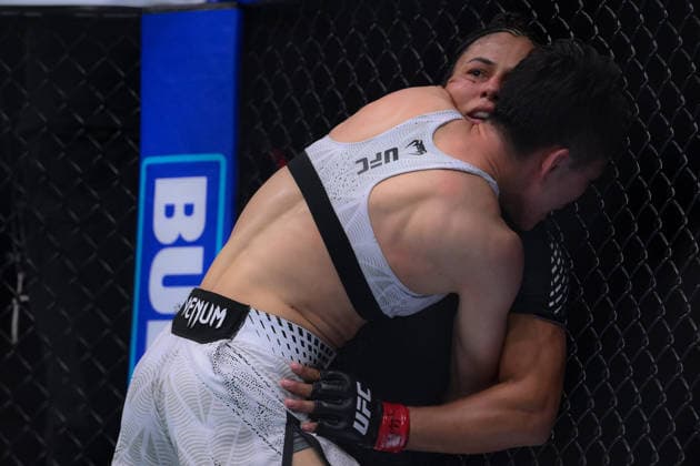 October 3, 2026, Salt Lake City, Utah, USA: NATALIA SILVA defeated WANG CONG by unanimous decision (48-47, 48-47, 49-46) during UFC 332 at the Delta Arena in Salt Lake City. Salt Lake City USA - ZUMAo117 20261003_zsp_o117_183 Copyright: xMikaelxOnax