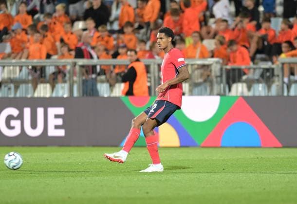 UEFA Nations League League A, Group C, Round 3, 2026–27, soccer match between Croatia and England, Dean Sculac Rujevica Stadium, Rijeka, Croatia, October 3, 2026: Jarell Quansah (England, age 22) seen in action during the UEFA Nations League League A, Group C, Round 3 (2026–27), soccer match between Croatia and England at Dean Sculac Rujevica Stadium in Rijeka, Croatia, October 3, 2026 Copyright: xBEAUTIFULxSPORTS Stanusicx